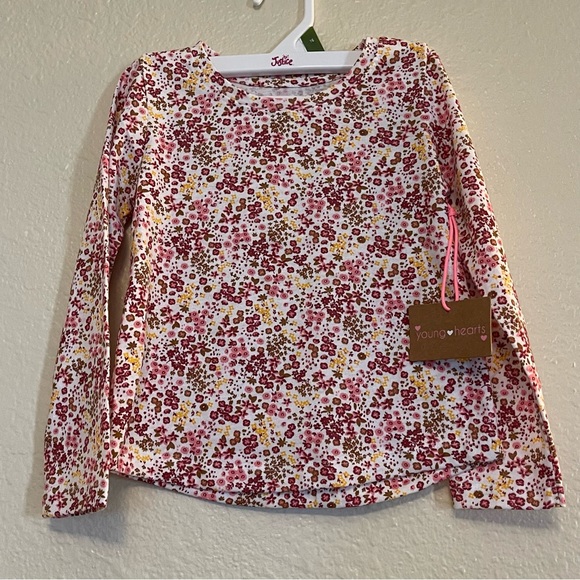 Young Hearts Floral Tee Size 5 - Picture 2 of 6